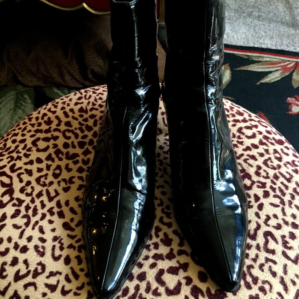 Stuart Weitzman Patent Leather Booty